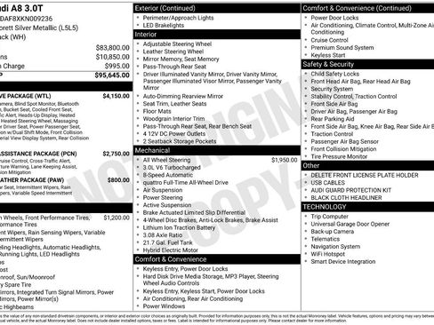 Used 2019 Audi A8 L 3.0T w/ Executive Package image 3