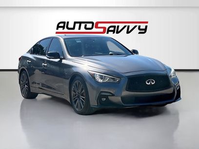 Used 2022 INFINITI Q50 Red Sport 400 w/ Carbon Fiber Package