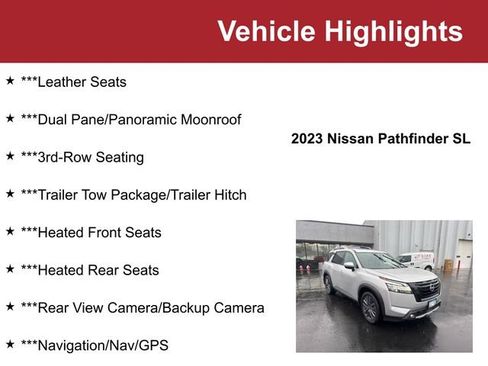 Used 2023 Nissan Pathfinder SL w/ SL Premium Package AWD/4WD image 2