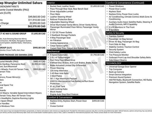 Used 2021 Jeep Wrangler Unlimited Sahara w/ Uconnect 4C Nav & Sound Group image 6