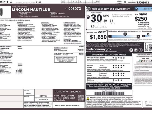 New 2026 Lincoln Nautilus Reserve image 60
