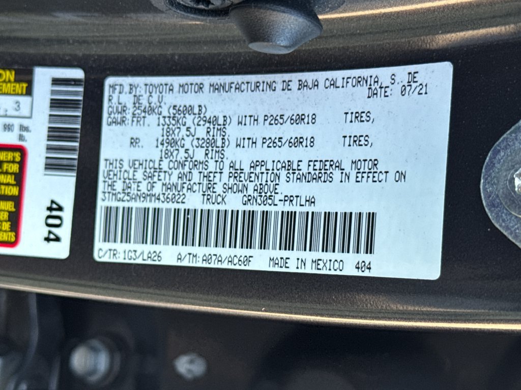 Used 2021 Toyota Tacoma Limited w/ Nightshade Package AWD/4WD image 47