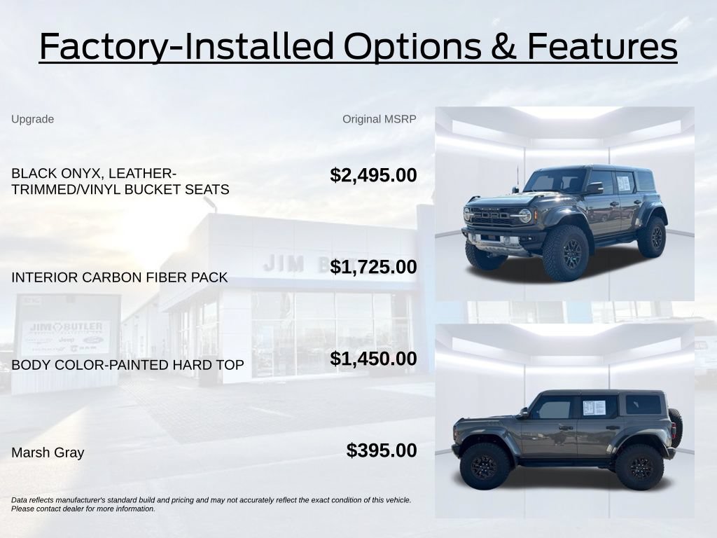 Used 2025 Ford Bronco Raptor w/ Interior Carbon Fiber Pack AWD/4WD image 3