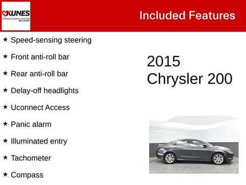 Used 2015 Chrysler 200 Limited w/ Spring Special Group FWD image 3
