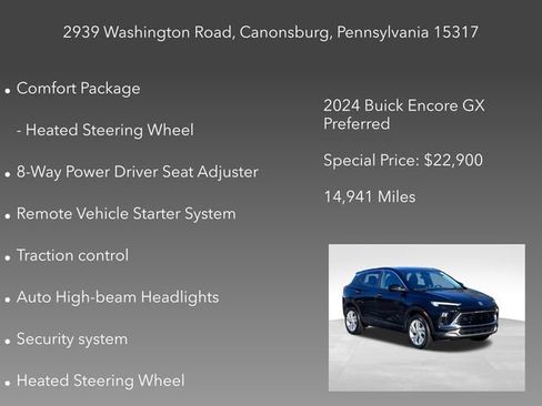 Certified 2024 Buick Encore GX Preferred w/ Comfort Package image 10