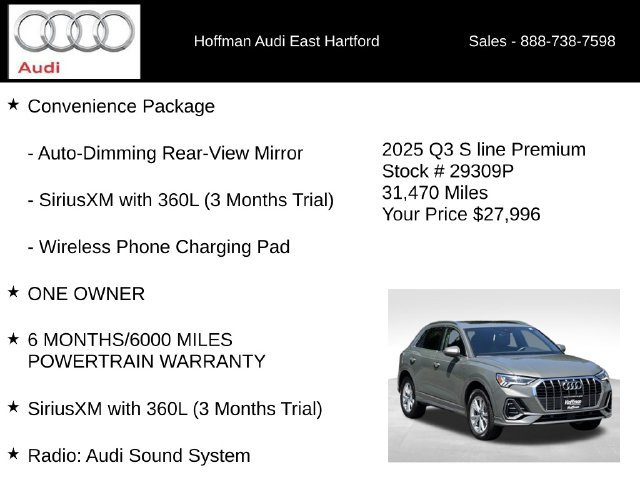 Used 2025 Audi Q3 2.0T Premium AWD/4WD image 12
