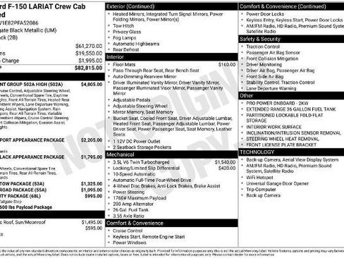 Certified 2023 Ford F150 Lariat w/ Equipment Group 502A High AWD/4WD image 30