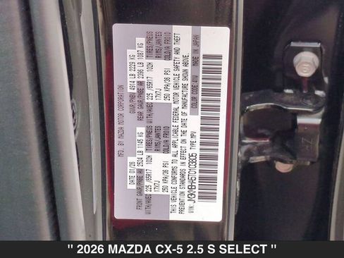 New 2026 MAZDA CX-5 Select AWD/4WD image 27