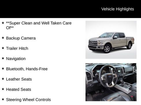 Used 2017 Ford F150 Lariat w/ Equipment Group 501A Mid image 16