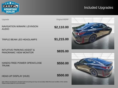 Used 2024 Lexus ES 350 F Sport w/ Accessory Package (Z2) FWD image 3