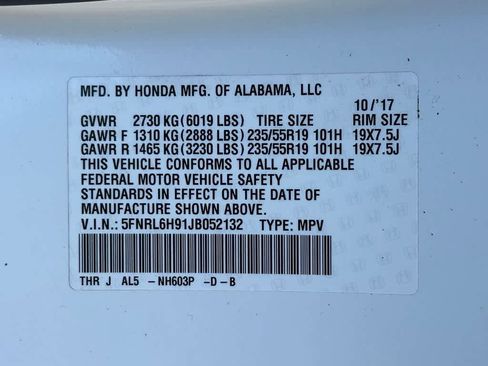 Used 2018 Honda Odyssey Elite image 22