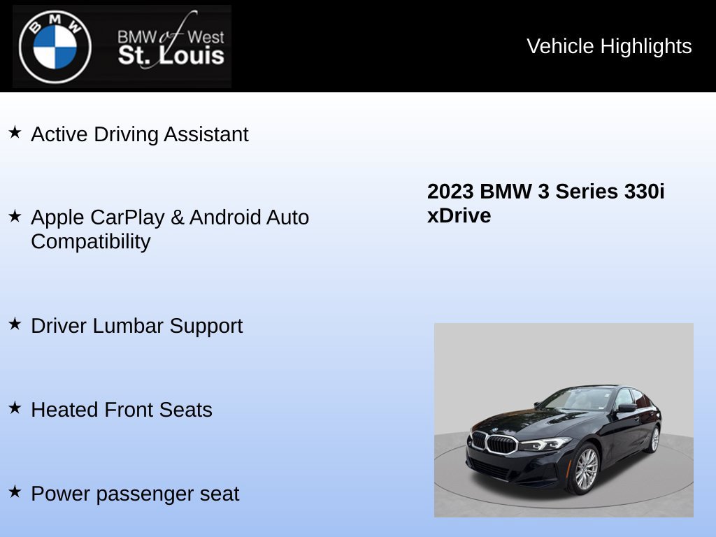 Used 2023 BMW 330i xDrive Sedan w/ Driving Assistance Package AWD/4WD image 24