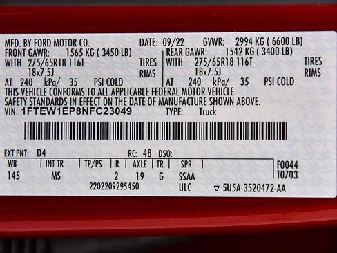 Used 2022 Ford F150 XLT w/ Equipment Group 302A High AWD/4WD image 19