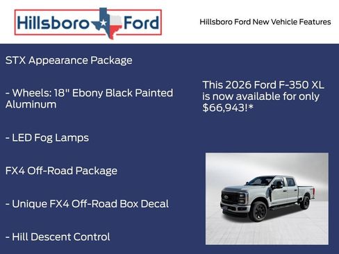 New 2026 Ford F350 XL w/ STX Appearance Package AWD/4WD image 10