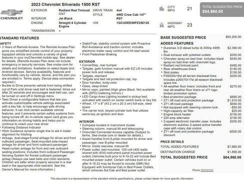 Certified 2023 Chevrolet Silverado 1500 RST AWD/4WD image 33