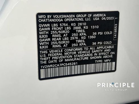 Used 2023 Volkswagen Atlas SE w/ Black Wheel Package FWD image 36