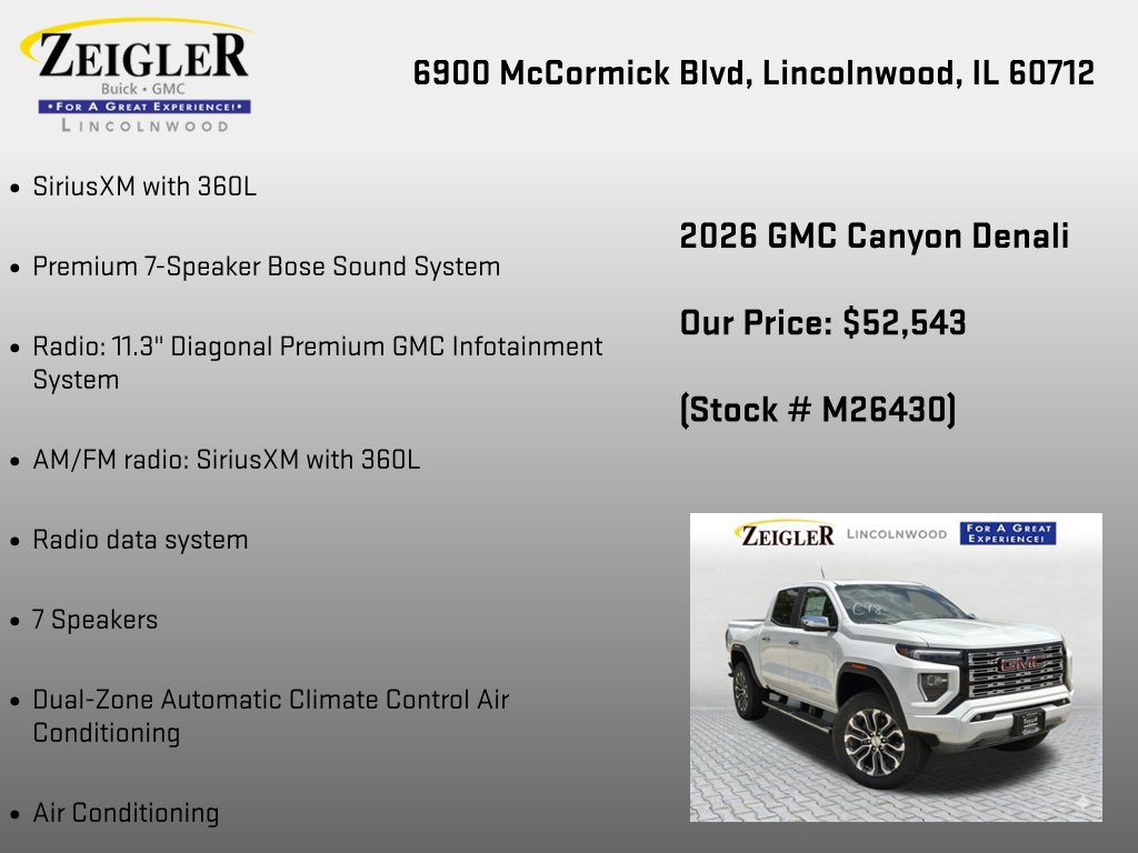 New 2026 GMC Canyon Denali AWD/4WD image 6
