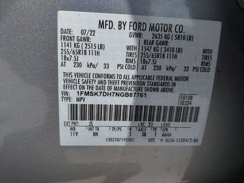 Used 2022 Ford Explorer XLT RWD image 33