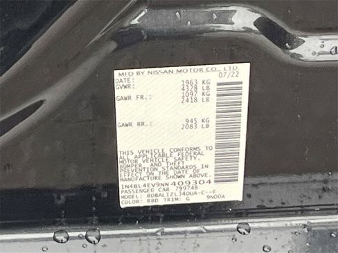 Certified 2022 Nissan Altima 2.5 SL image 33