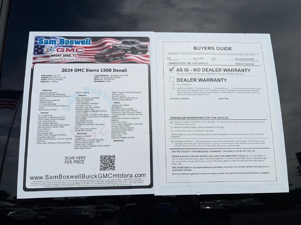 Certified 2024 GMC Sierra 1500 Denali w/ Technology Package AWD/4WD image 36