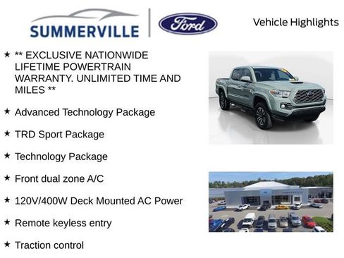 Used 2023 Toyota Tacoma TRD Sport w/ Advanced Technology Package image 2