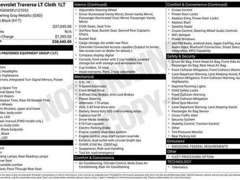 Certified 2023 Chevrolet Traverse LT image 28