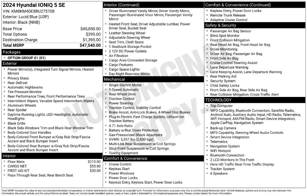 Certified 2024 Hyundai Ioniq 5 SE RWD image 5