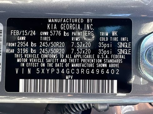 Used 2024 Kia Telluride EX w/ EX Captain's Chair Package FWD image 31