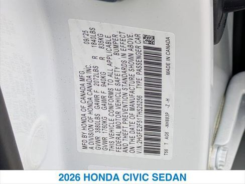 New 2026 Honda Civic Sport image 26