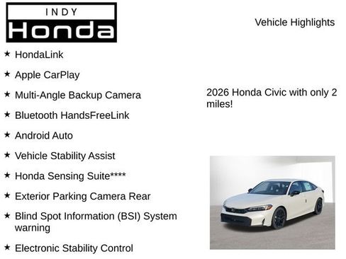 New 2026 Honda Civic Sport image 7