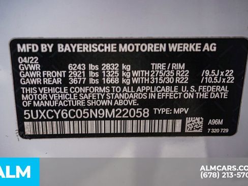 Used 2022 BMW X6 xDrive40i w/ M Sport Package image 64