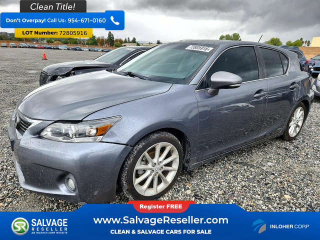 Used 2013 Lexus CT 200h w/ Premium Pkg w/Navigation FWD image 1