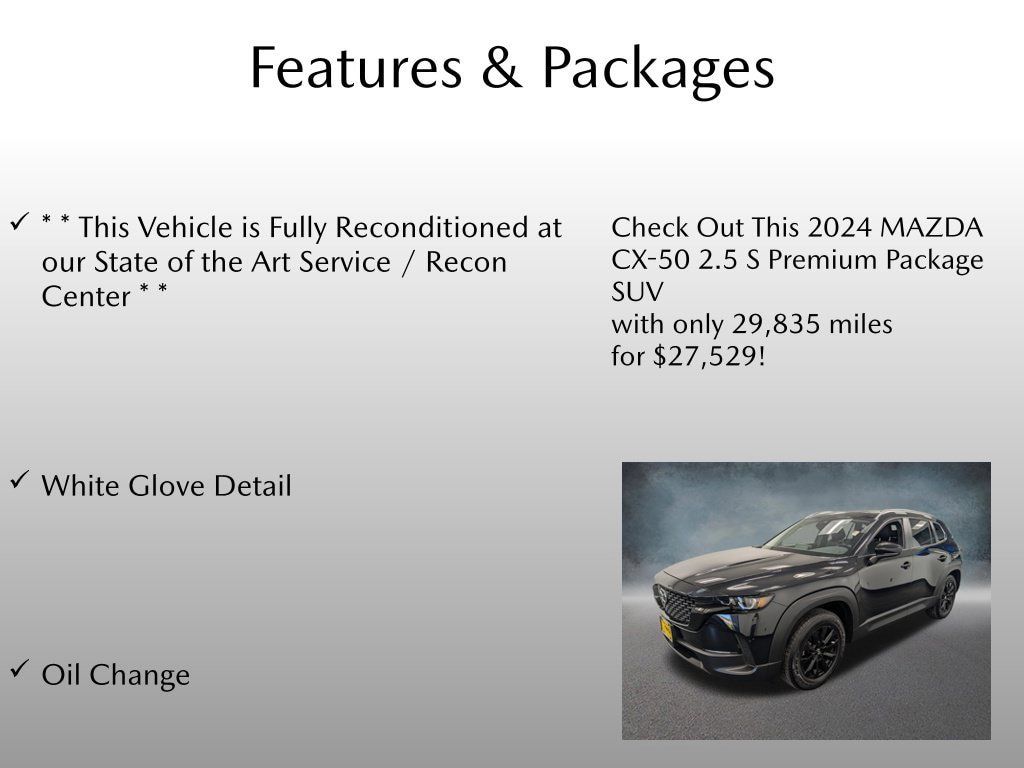 Used 2024 MAZDA CX-50 AWD 2.5 S w/ Cargo Package image 4
