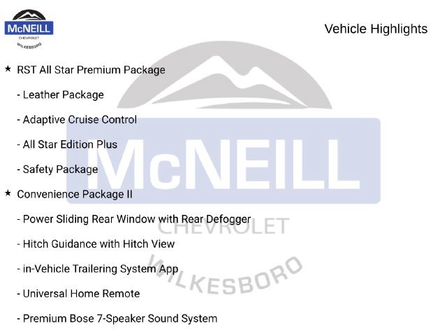 New 2026 Chevrolet Silverado 1500 RST w/ RST All Star Premium Package AWD/4WD image 23