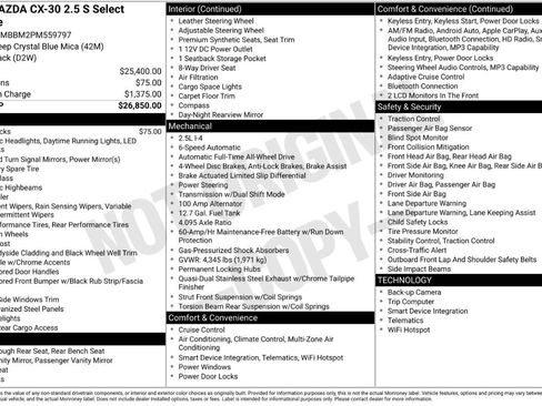 Used 2023 MAZDA CX-30 AWD 2.5 S w/ Select Package image 6