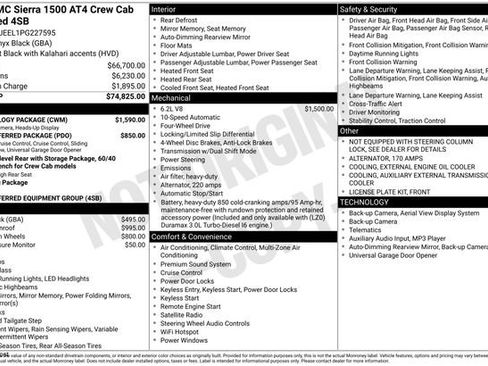 Certified 2023 GMC Sierra 1500 AT4 w/ Technology Package image 36