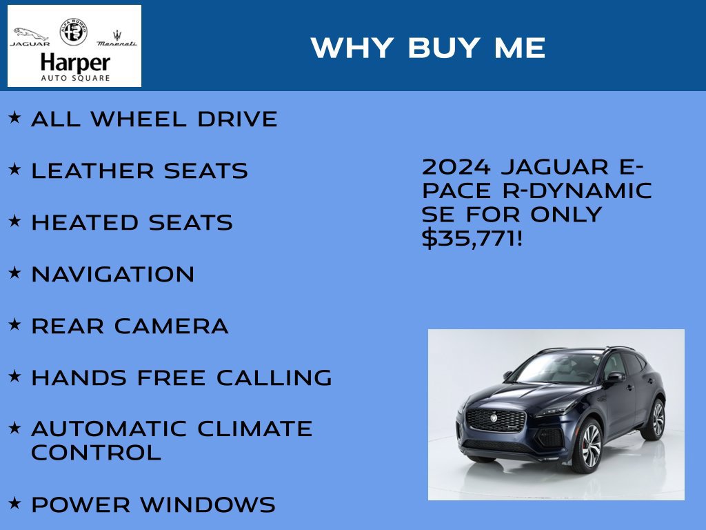 Used 2024 Jaguar E-PACE R-Dynamic SE AWD/4WD image 2