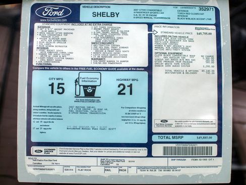 Used 2007 Ford Mustang Shelby GT500 image 16