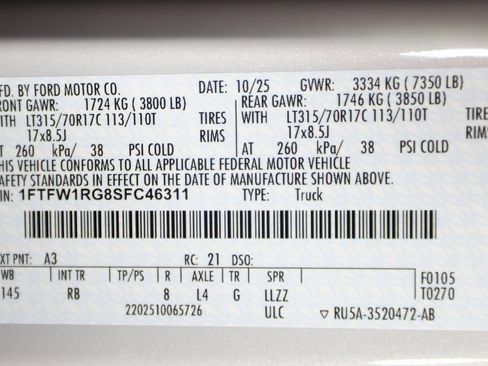 Used 2025 Ford F150 Raptor image 55