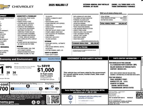 Used 2025 Chevrolet Malibu LT image 4