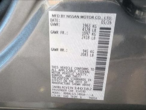 New 2026 Nissan Altima 2.5 SR FWD image 15