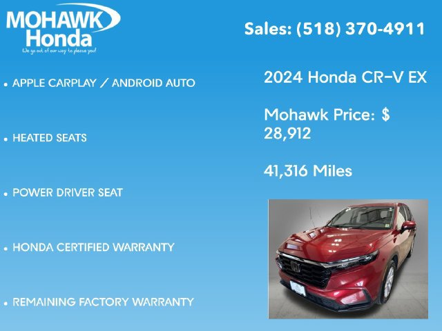 Certified 2024 Honda CR-V EX image 16