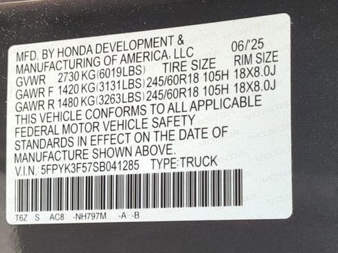Used 2025 Honda Ridgeline RTL image 33
