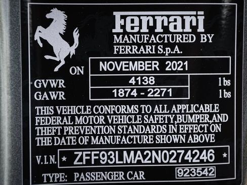 Used 2022 Ferrari F8 Tributo RWD image 48