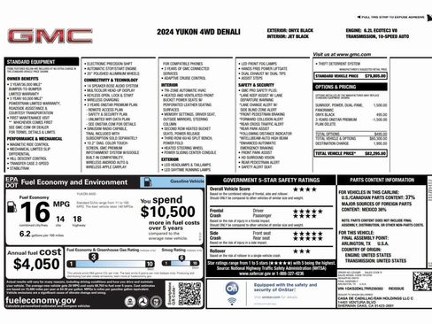 Used 2024 GMC Yukon Denali AWD/4WD image 2