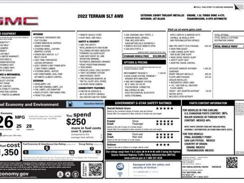 Used 2022 GMC Terrain SLT w/ Infotainment Package II image 29