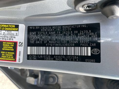 Used 2020 Toyota Camry SE w/ Protection Package (Q2) FWD image 26