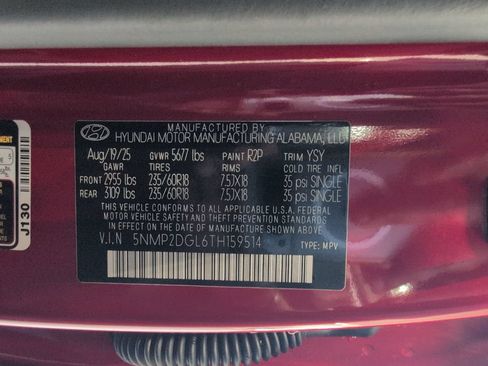 Certified 2026 Hyundai Santa Fe SEL AWD/4WD image 30