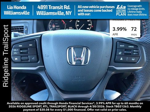 New 2026 Honda Ridgeline TrailSport image 15