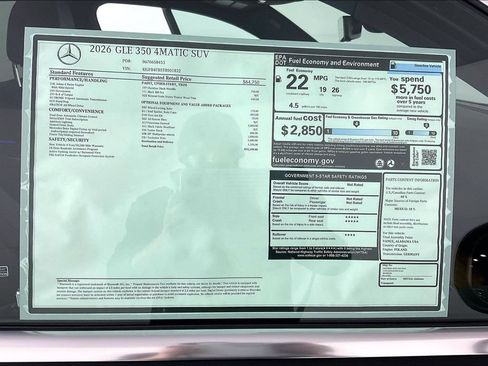 New 2026 Mercedes-Benz GLE 350 4MATIC image 14